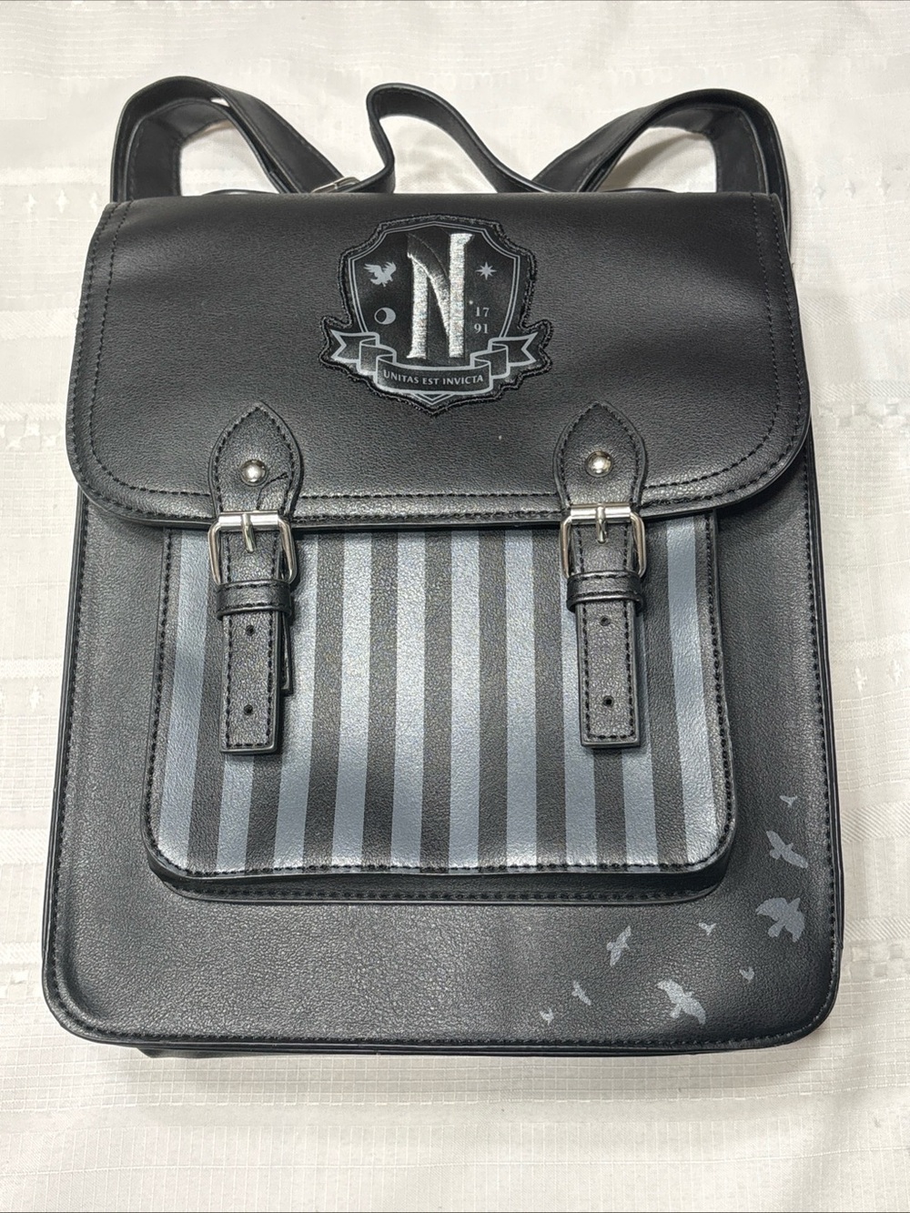 Wednesday Addams Nevermore Academy Blackfront Hot topic  Backpack Bag